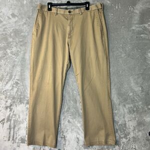 Haggar Clothing Classic Fit Pants Men's 38x30 Premium No Iron Khaki Slacks